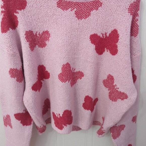 NWT BONO Butterfly Crop Sweater Size L - Picture 3 of 4